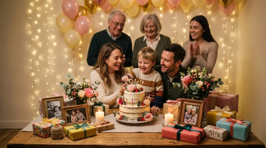 Belated wishes for family