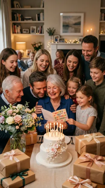 Heartfelt love wishes for a 70th birthday