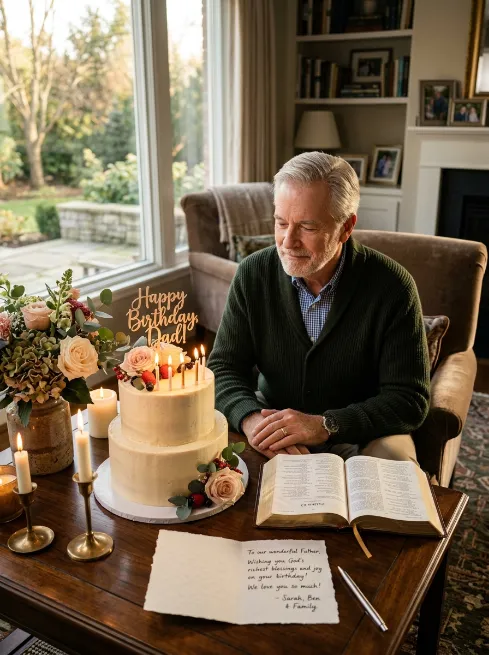 Religious and blessing style birthday wishes for dad