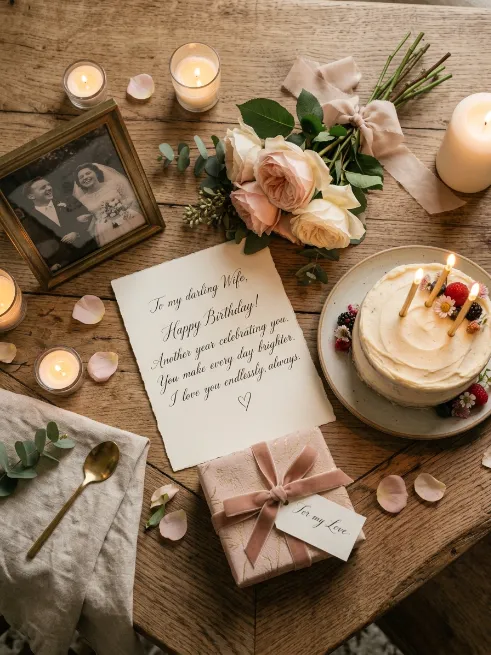 Short and simple birthday wishes for your wife