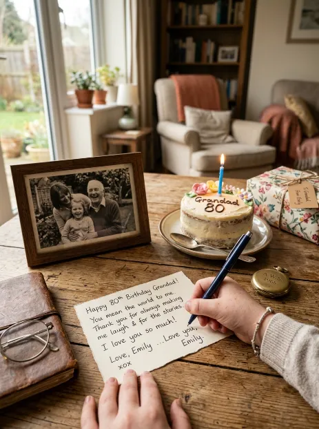 Tips for writing your own message for grandpa
