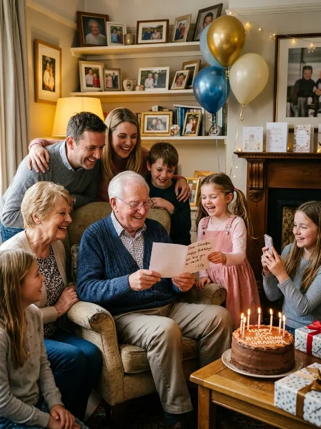 Why a thoughtful birthday message means so much to grandpa